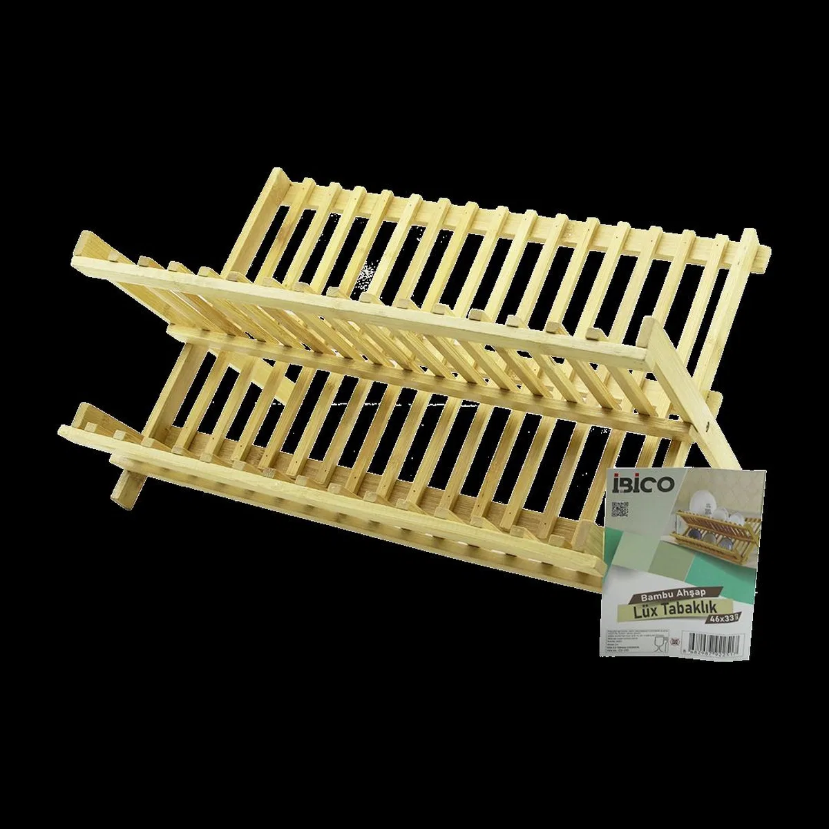 Bambu Tezgah Üstü Bulaşıklık ve Tabaklık 46x33 cm görsel 2