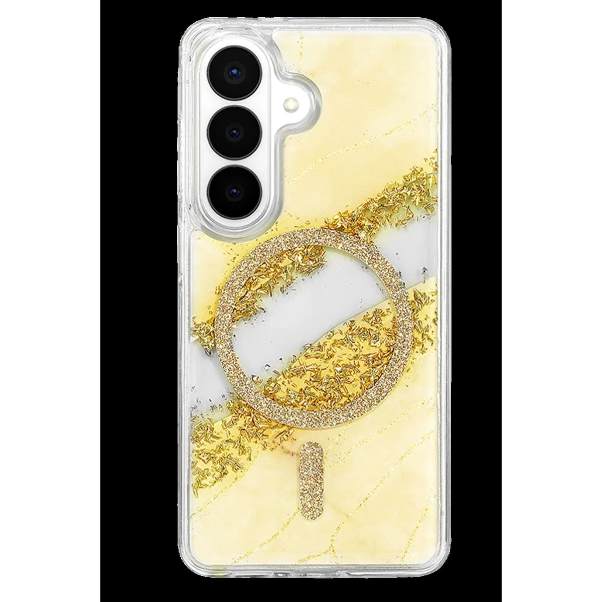 Onegif Samsung Galaxy S26 Lotus Simli Magsafe Kapak - Gümüş görsel 3