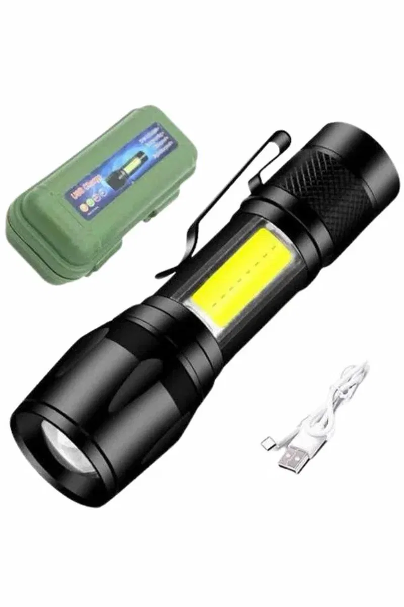 Led Lamba El Feneri Küçük Taşınabilir USB Şarjlı Acil Durum Lambası görsel 5