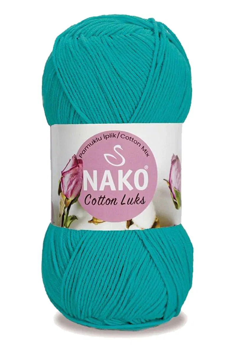 5 Adet Cotton Lüks Yelek Tunik Kazak Bluz Hırka İpi Yünü Koyu Turkuaz 97581 görsel 2