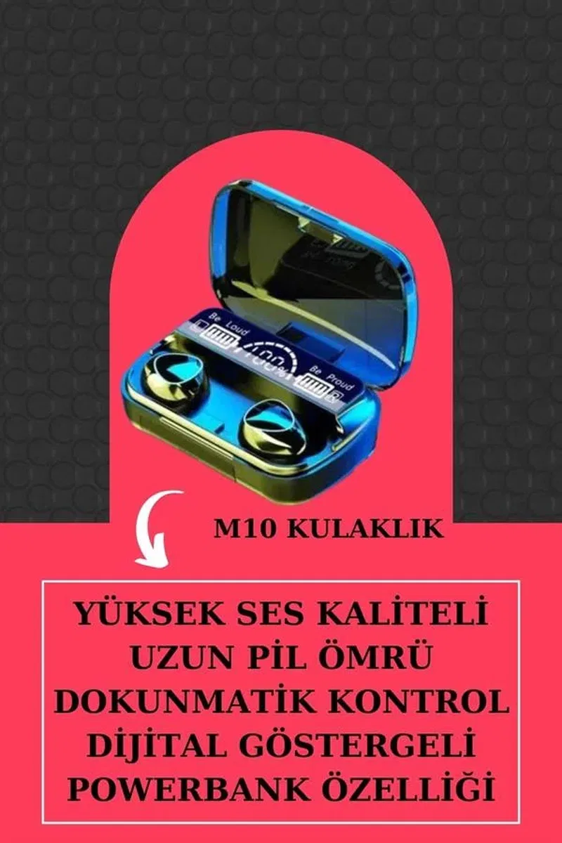 İkili Set Akıllı Saat Ve Bluetooth Kulaklık Kablosuz Uzun Pil Ömrü Spor Modları görsel 3