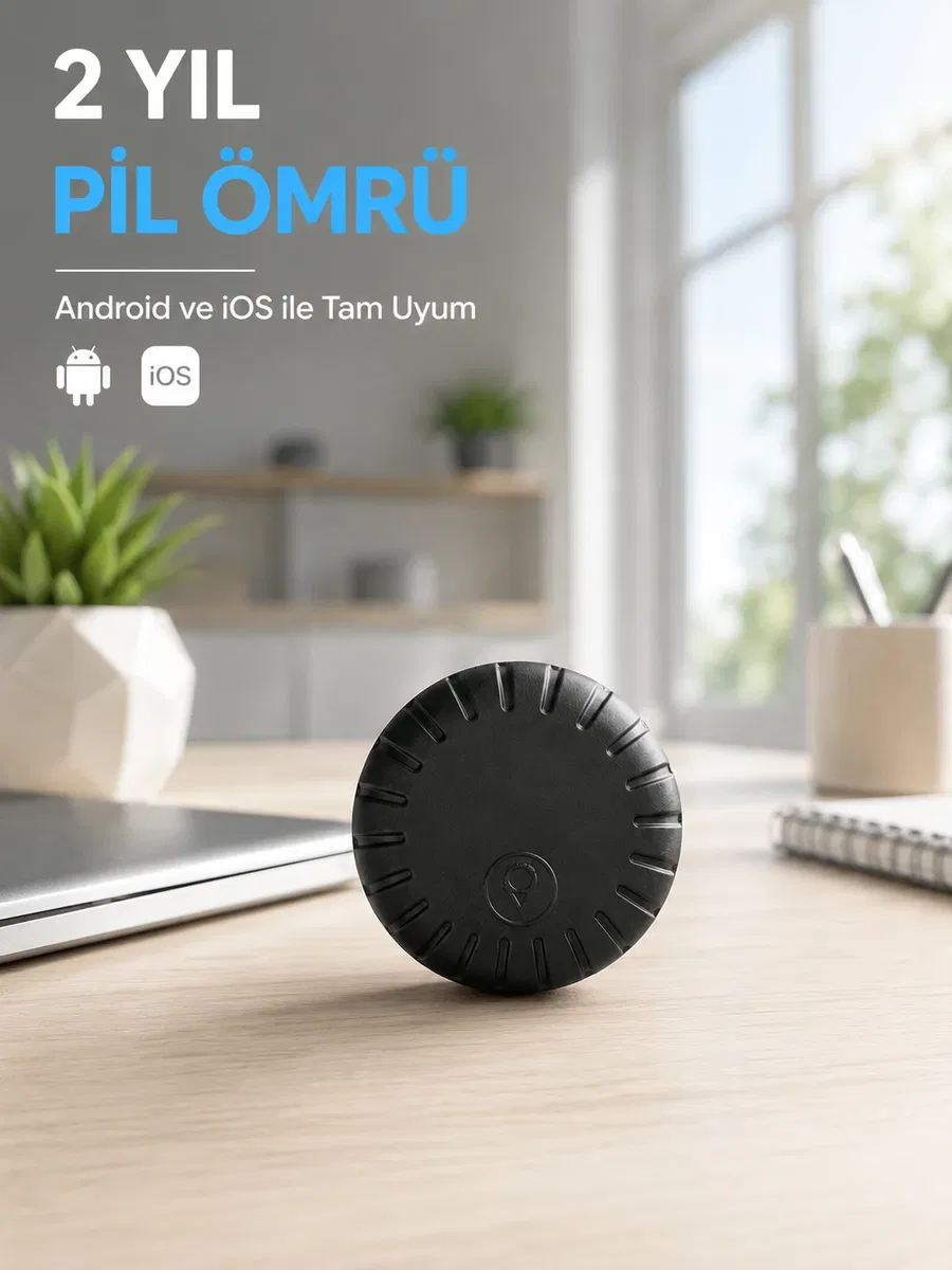 Mini GPS Takip Cihazı Android iOS Destekli Çanta Cüzdan Araç ve Valiz Konum Bulucu