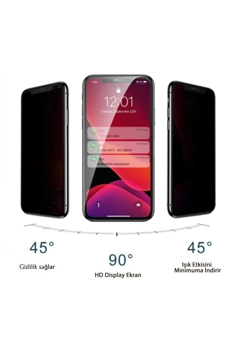 Iphone 6G Uyumlu Hayalet Ekran Gizli Tam Kaplayan Kırılmaz Cam Seramik Ekran Koruyucu Film görsel 4
