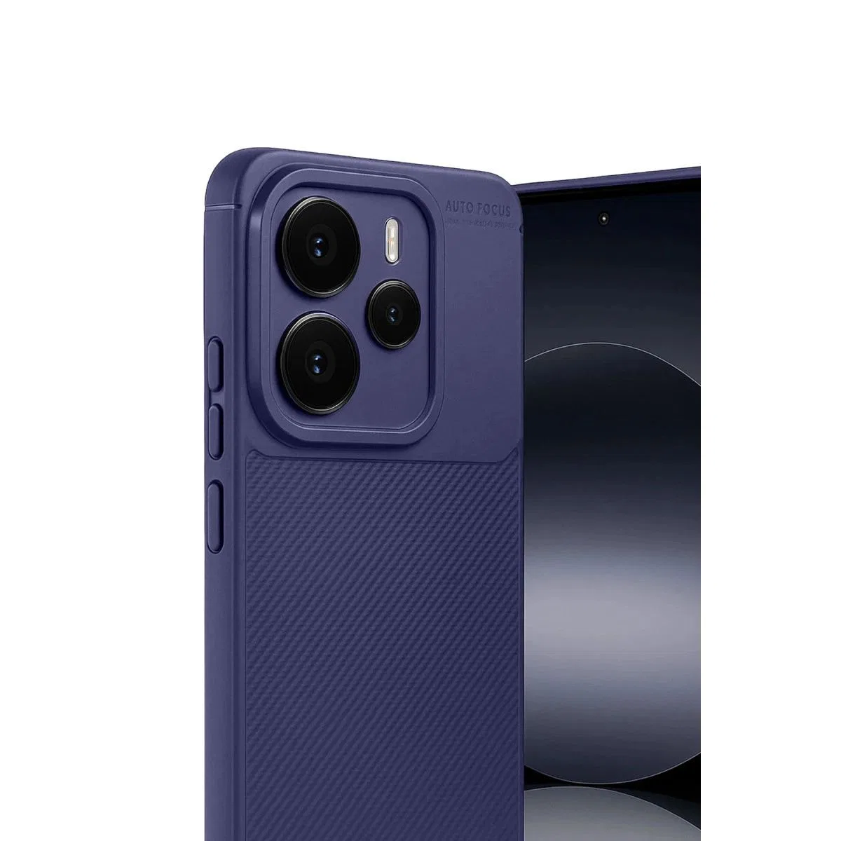 Xiaomi Note 14 5g Auto Focus Karbon Kapak - Lacivert görsel 3