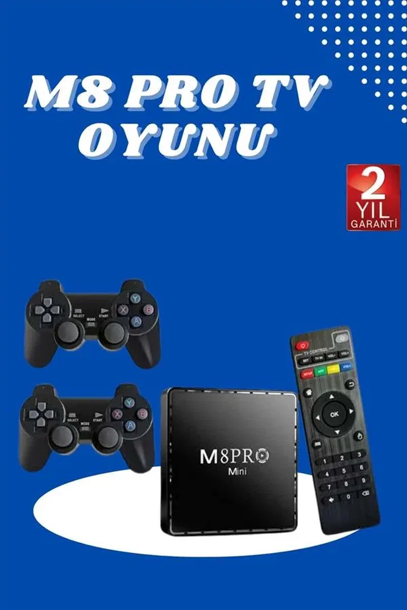 M8 PRO MINI 4 8 10 K HD HDR Android Tv 5G Retro 10000 Oyunlu görsel 2