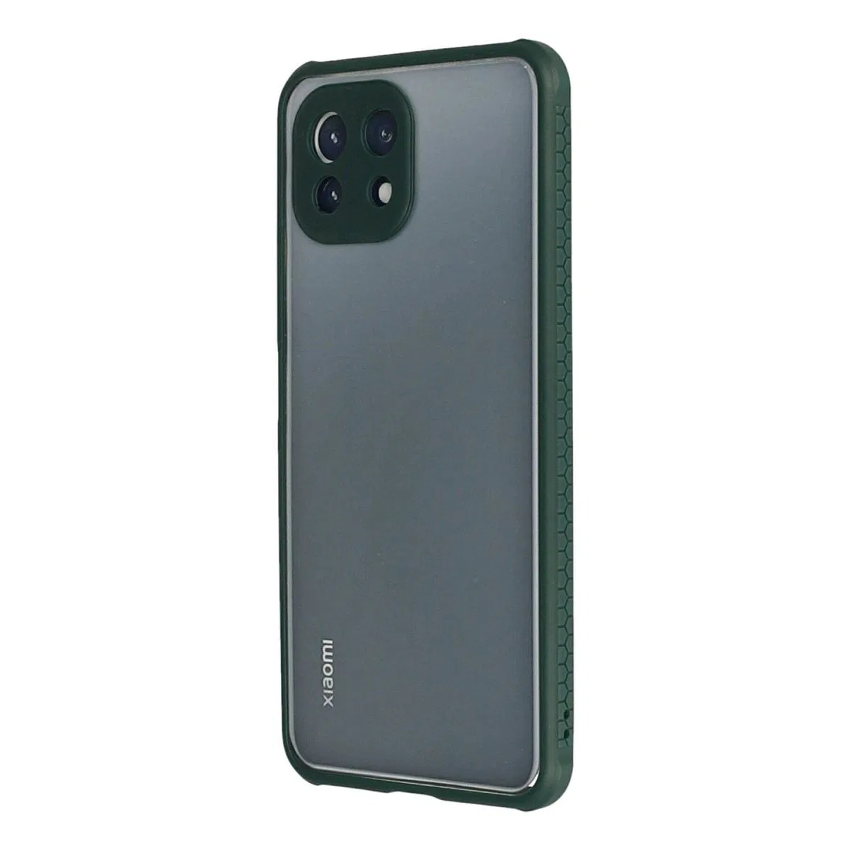 Xiaomi Mi 11 Lite Kılıf Miami Şeffaf Silikon - Koyu Yeşil görsel 3