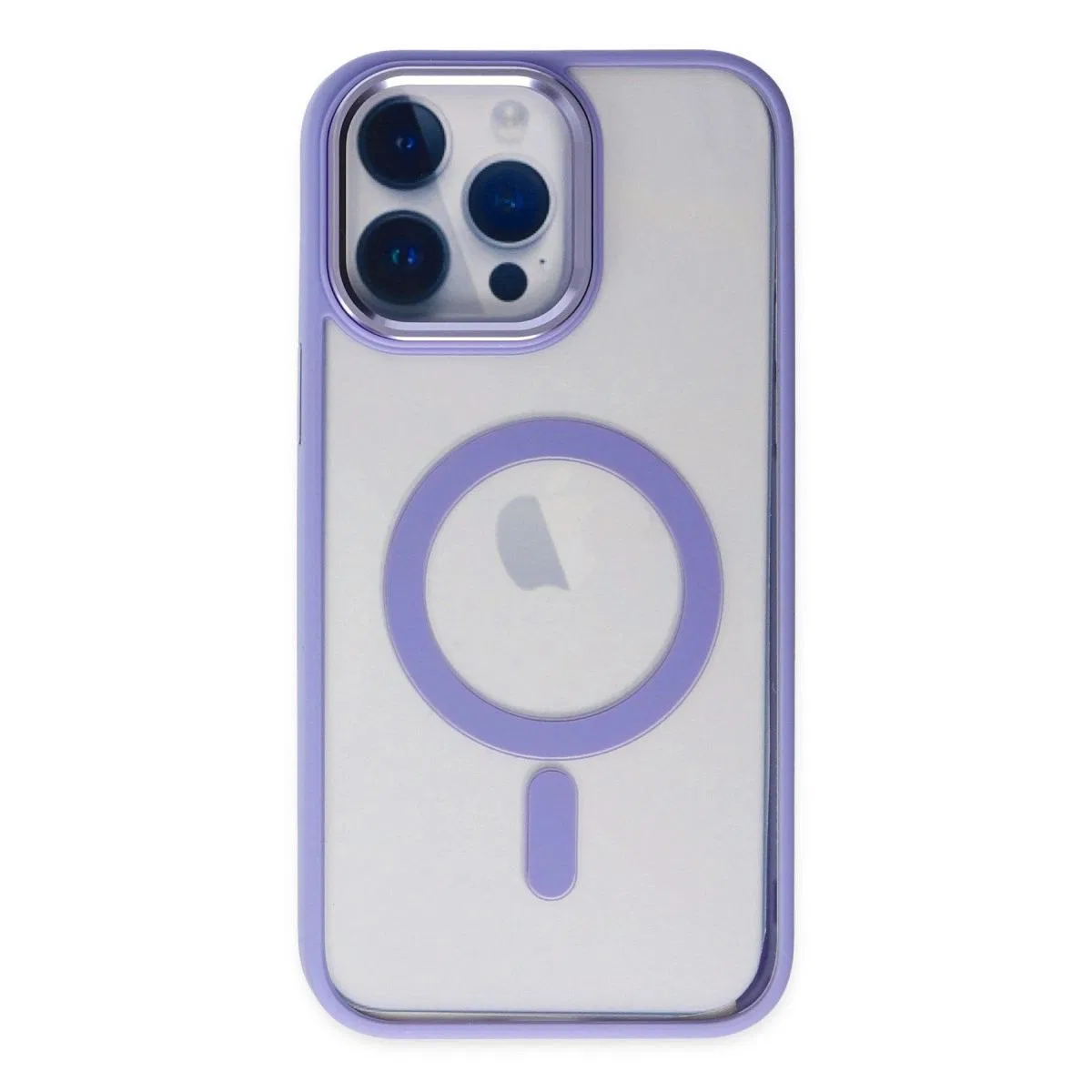 Apple İphone 14 Pro Kılıf Room Magneticsafe Silikon - Lila görsel 2