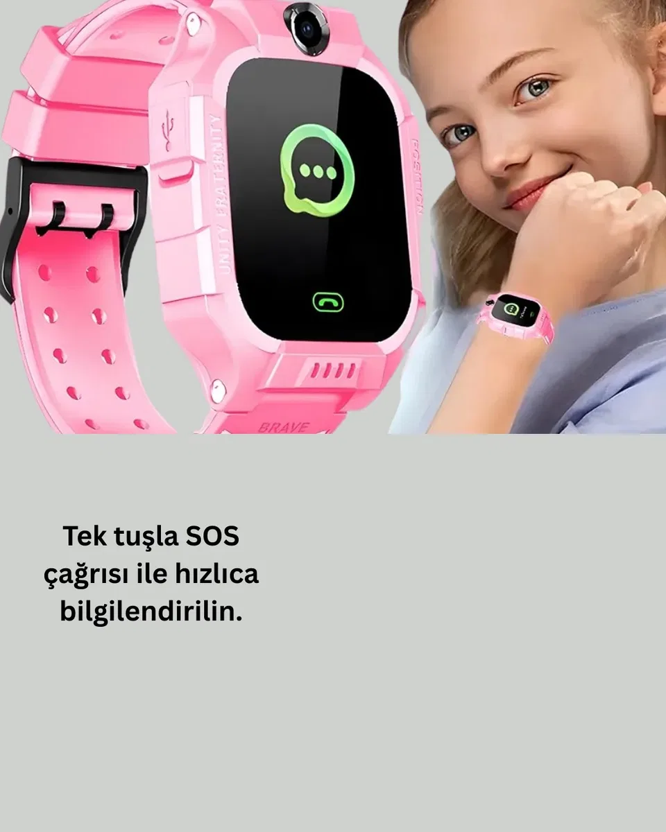 S10 Çocuk Takip Saati Güvenli Alan Uyarısı ve Sesli Mesaj Yeni Nesil görsel 3