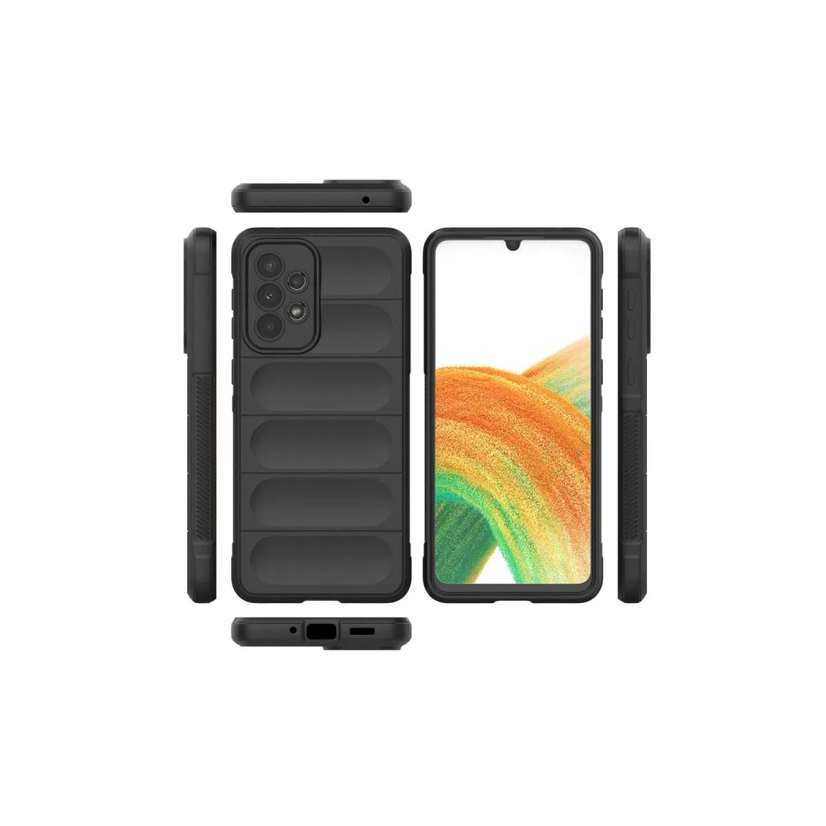 Samsung Galaxy A33 5g Kılıf Optimum Silikon - Siyah görsel 3