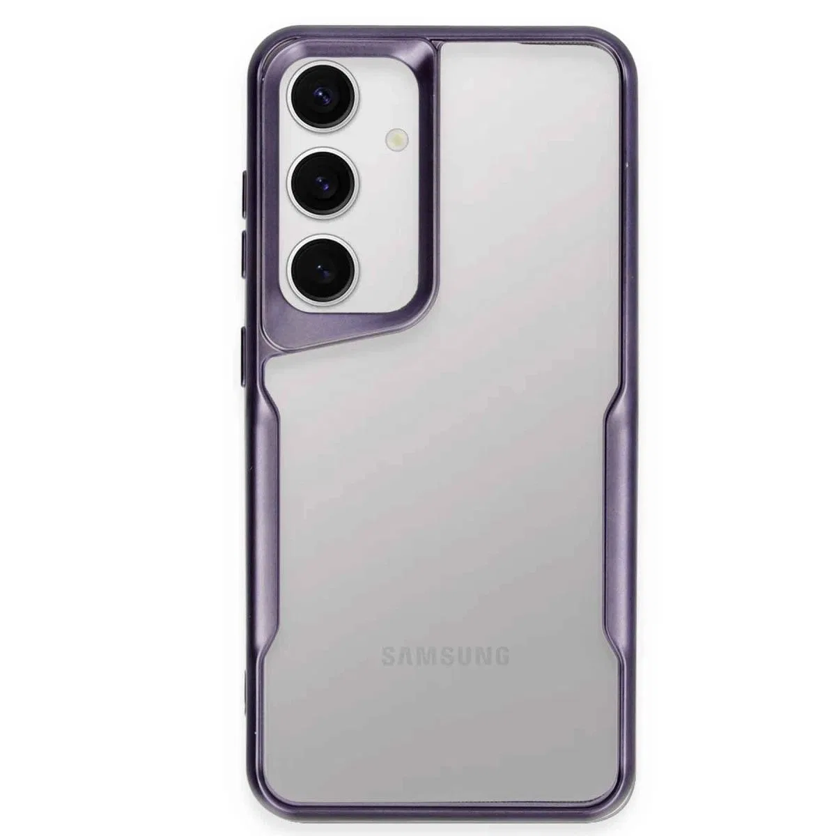 Samsung Galaxy S24 Kılıf Boyi Silikon Kapak - Derin Mor