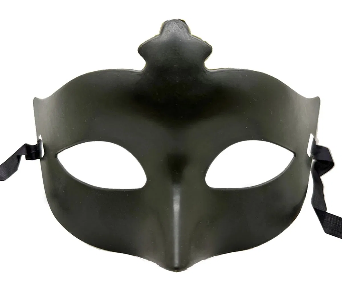 Haki Yeşil Renk Masquerade Kostüm Partisi Venedik Balo Maskesi görsel 2