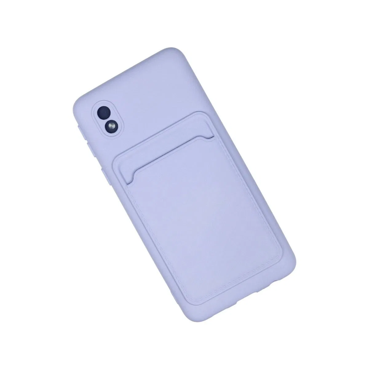 Samsung Galaxy A01 Core Kılıf Kelvin Kartvizitli Silikon - Lila görsel 2