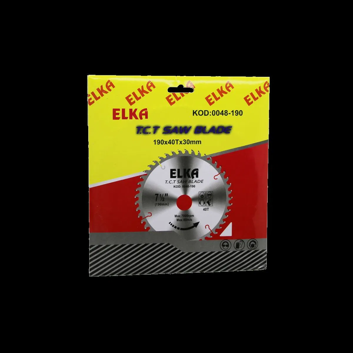 190 mm TCT Testere Bıçağı 40 Diş 30 mm Göbek Ahşap/Sunta görsel 2