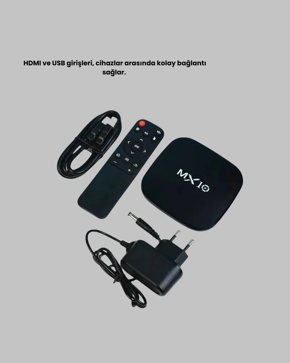 Android 4K TV Box – Wi-Fi, Bluetooth, Dolby Ses, 60 FPS Ultra HD görsel 3