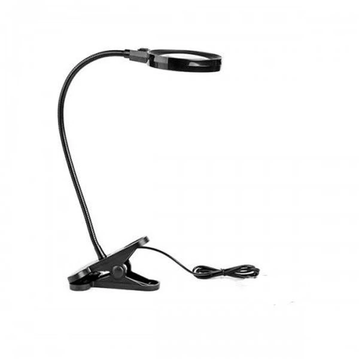 12 Led Clipslı Işıklı Büyüteç, işıklı Masa Lambası Çalışma Lambası görsel 4