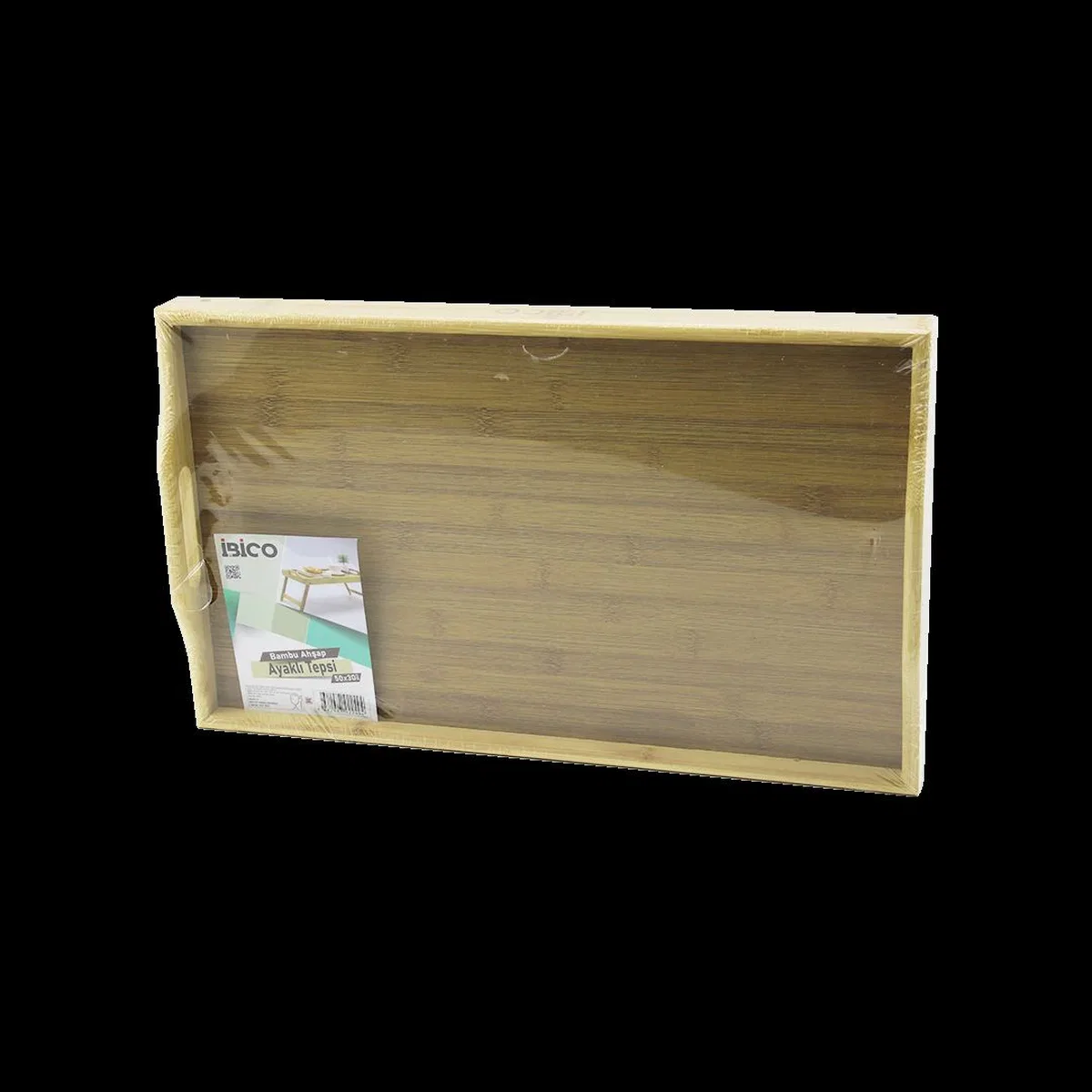 Bambu Dikdörtgen Sunum Tepsisi 50x30 cm Ayaklı görsel 2
