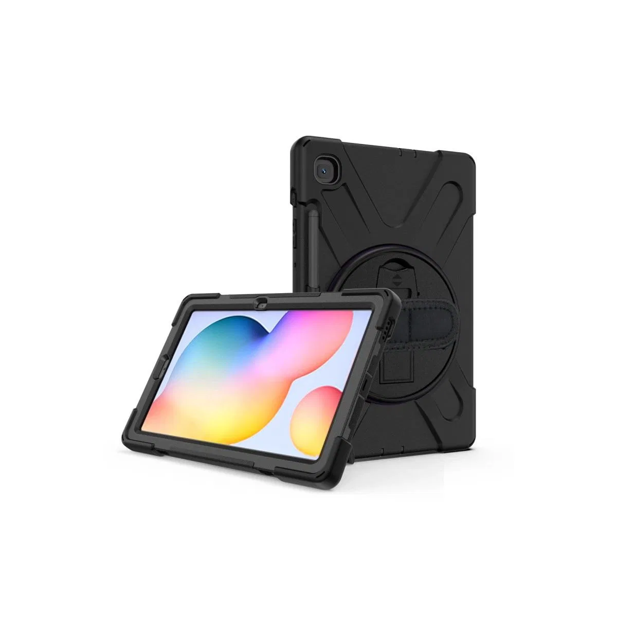 Samsung Galaxy P610 Tab S6 Lite 10. 4 Kılıf Amazing Tablet Kapak - Siyah görsel 4