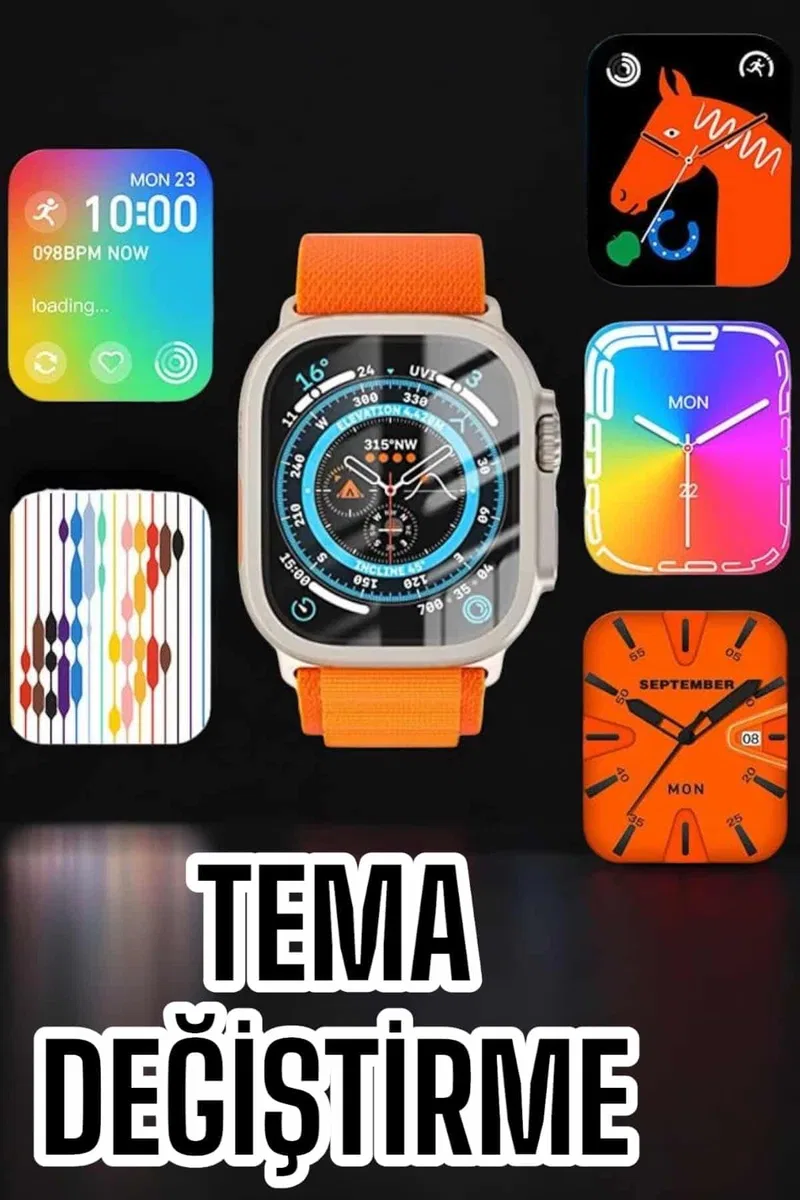 Akıllı Saat Uyku ve Spor Takibi Yeni Nesil Bluetooth Bağlantılı Amoled Ekran görsel 4