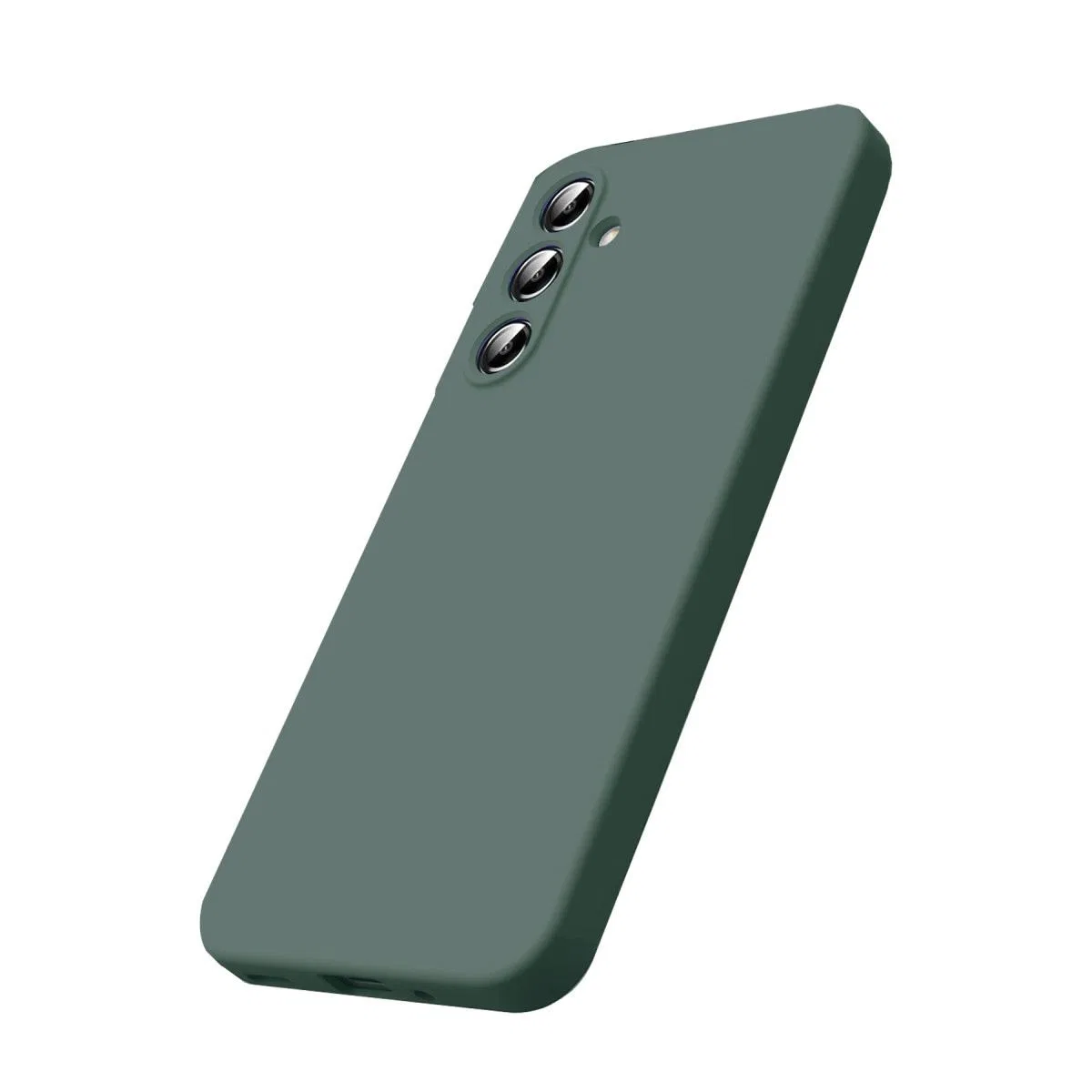 Samsung Galaxy A17 5g Nano İçi Kadife Silikon - Koyu Yeşil görsel 2