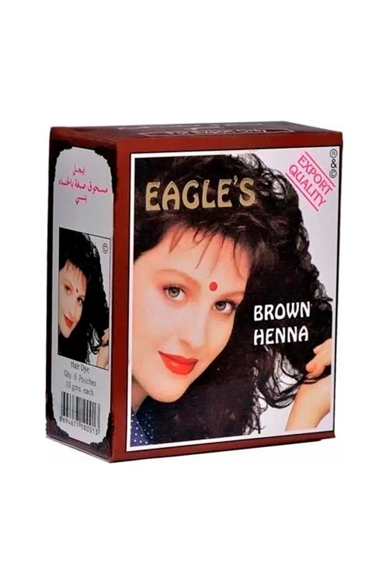 Eagle's Orijinal Hint Kınası Saç Boyası Kahverengi - Brown Henna görsel 2