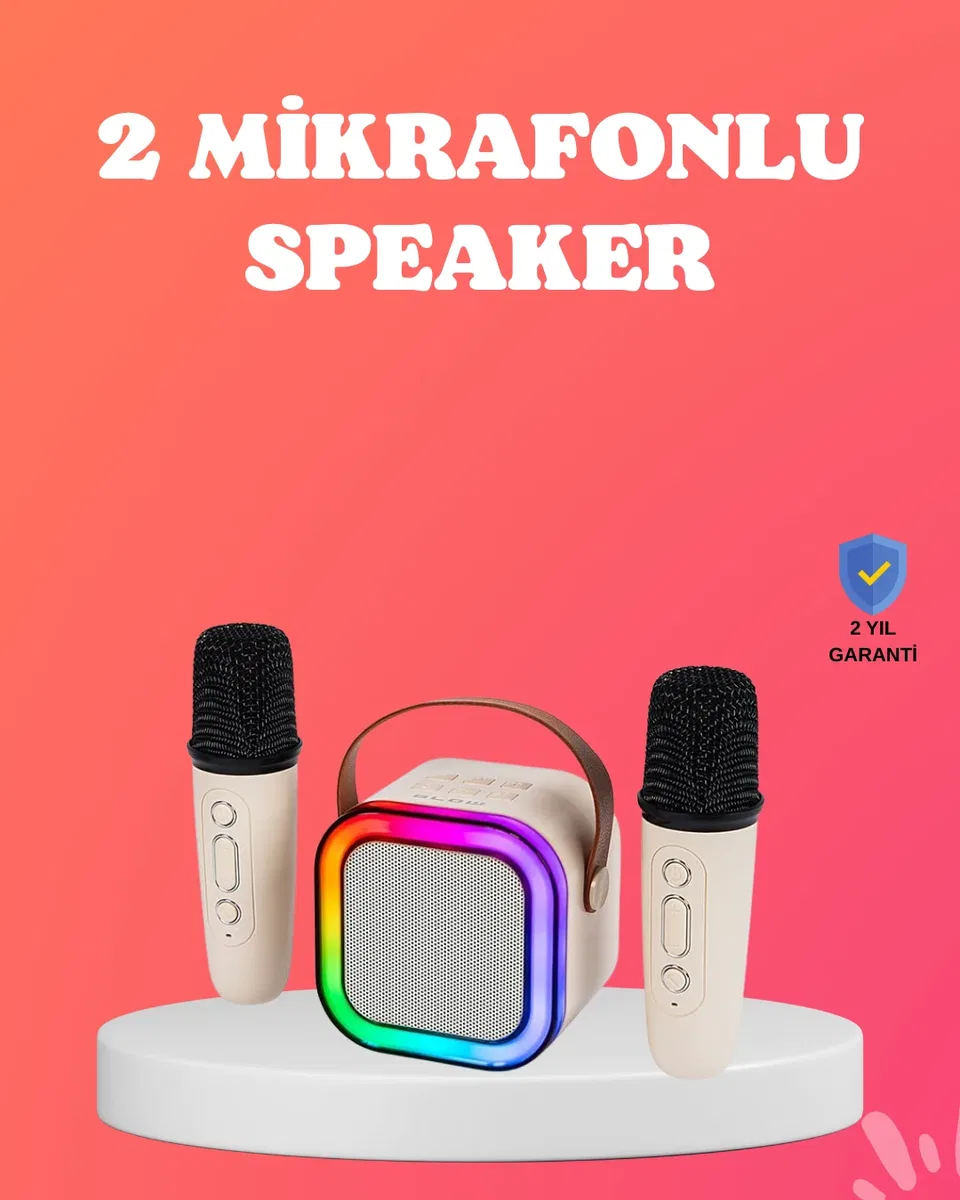 Bluetooth 5. 0 Destekli Kablosuz Karaoke Hoparlör