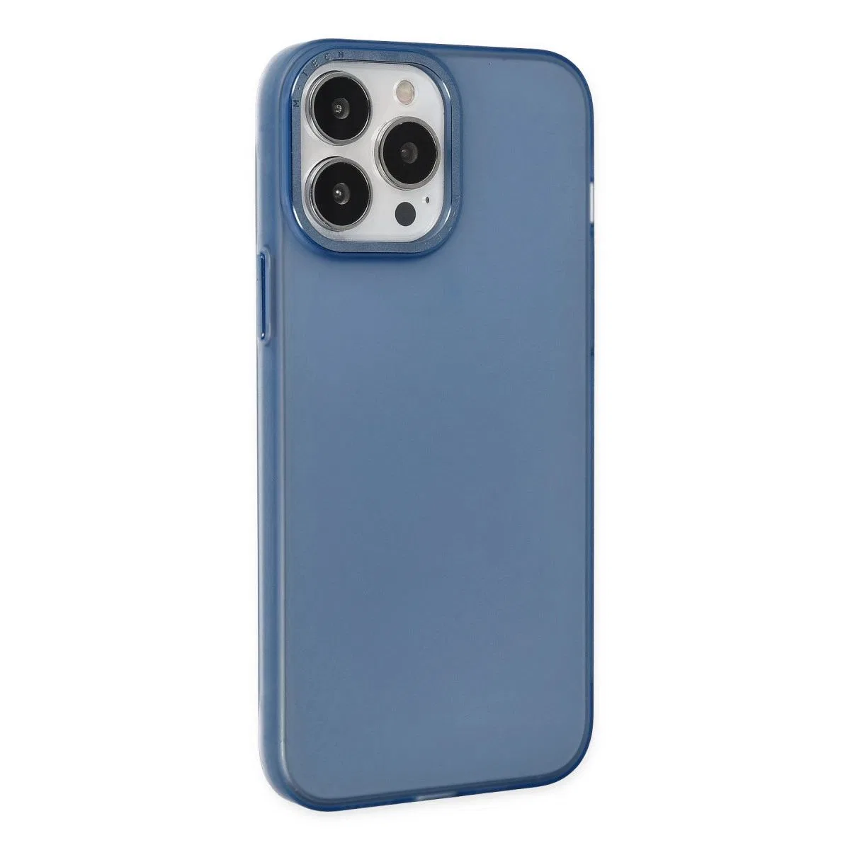 Apple İphone 13 Pro Max Kılıf Modos Metal Kapak - Lacivert görsel 2