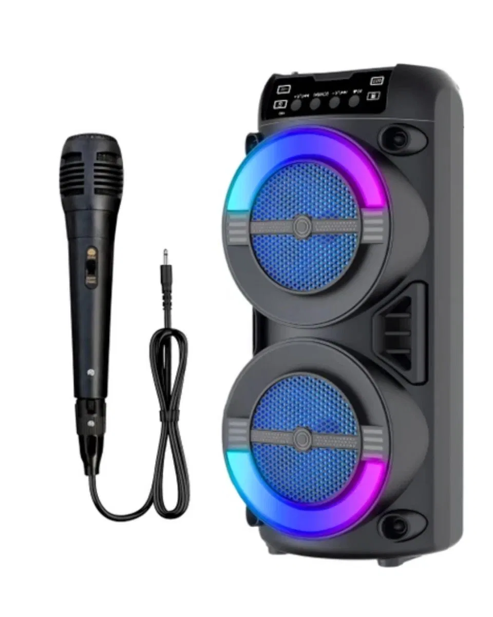 Rgb Işıklı Taşınabilir Bluetooth Hoparlör Güçlü Stereo Ses görsel 3