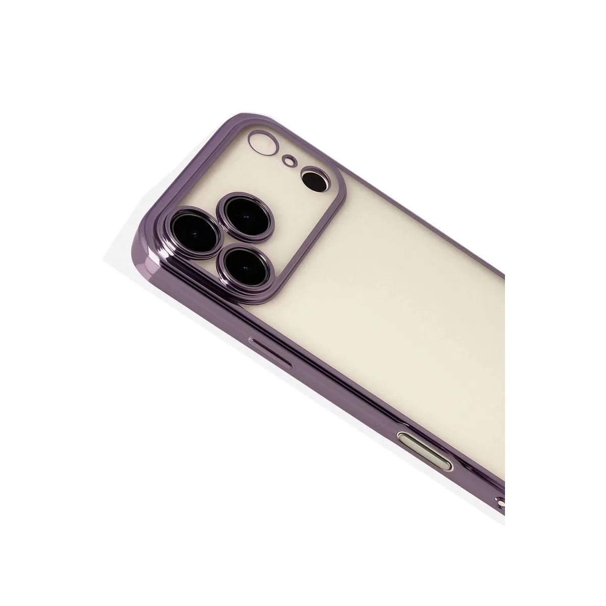 Apple İphone 17 Pro Razer Lensli Silikon - Mor görsel 3