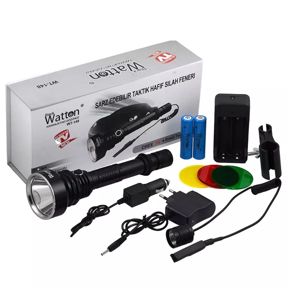 Orjinal 800 Lümen Tx6 Özel Avcı Feneri Wt-148 görsel 2