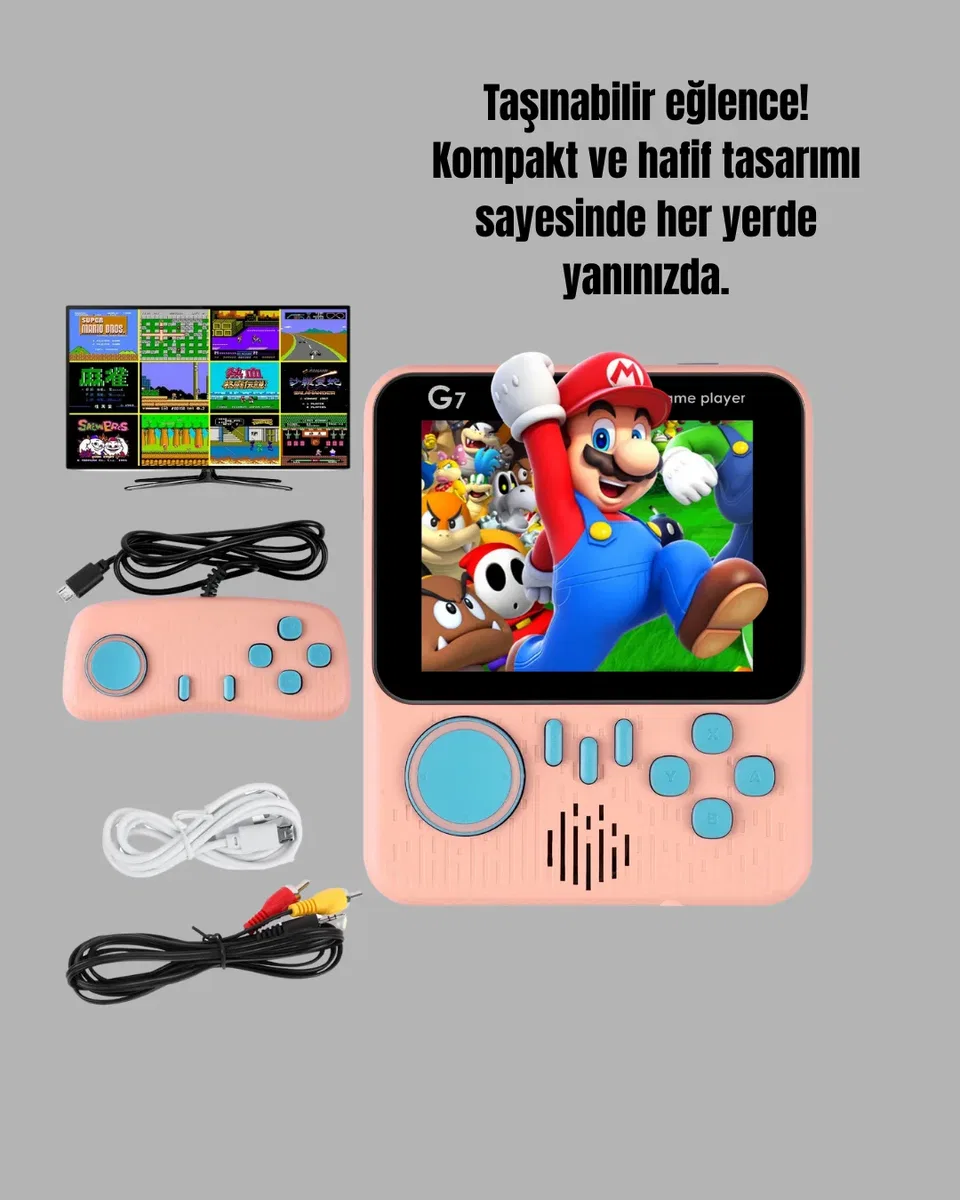 666 Oyunlu Retro Game Console – TV ve Çift Gamepad Desteği görsel 2