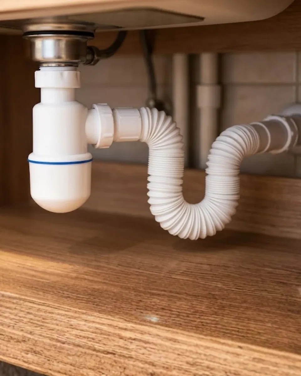 Lavabo Gider Sifonu Esnek Hortumlu Koku Önleyici Tıkanma Engelleyici Gider Seti