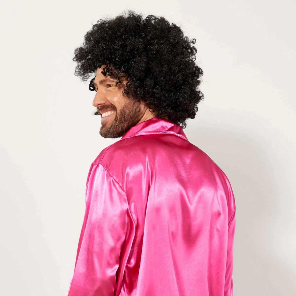 Siyah Renk Kıvırcık Afro Bonus Peruk görsel 4