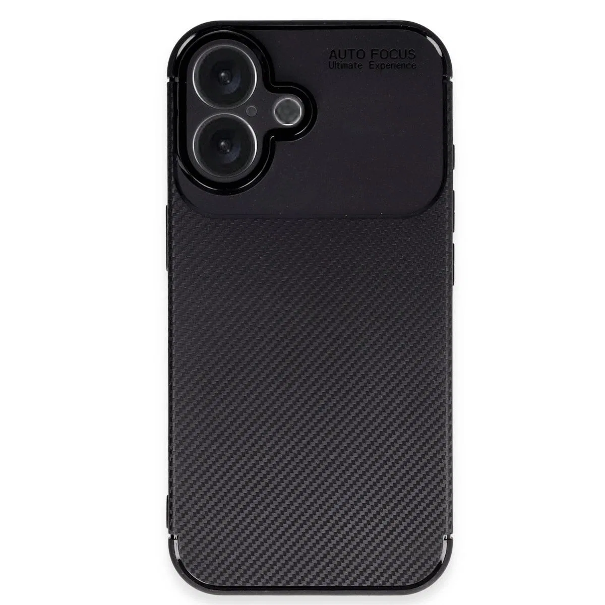 Apple İphone 16 Plus Kılıf Auto Focus Karbon Kapak - Siyah görsel 4