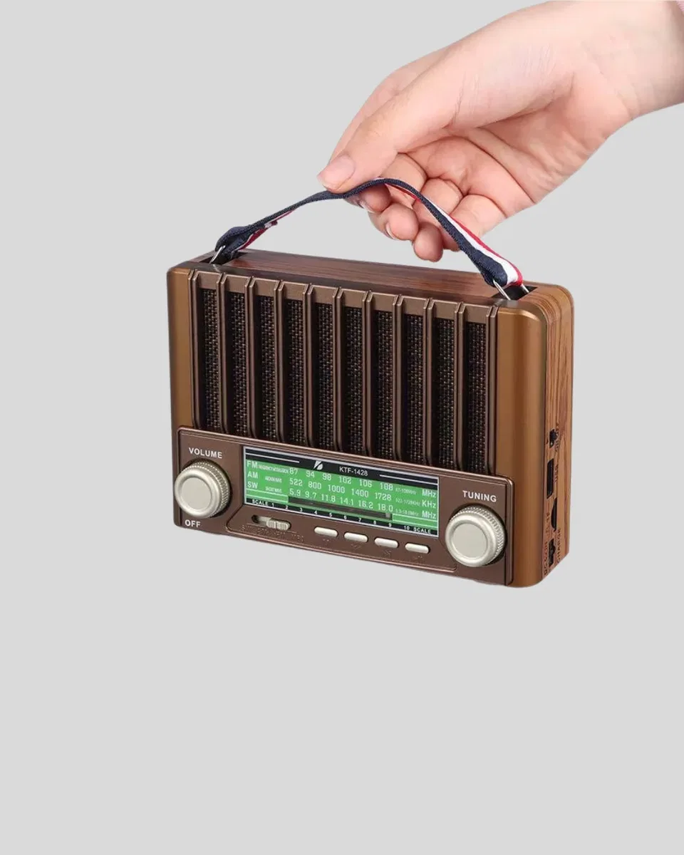 Taşınabilir Hoparlör Güneş Panelli Bluetooth USB SD FM AM SW Radyo görsel 4