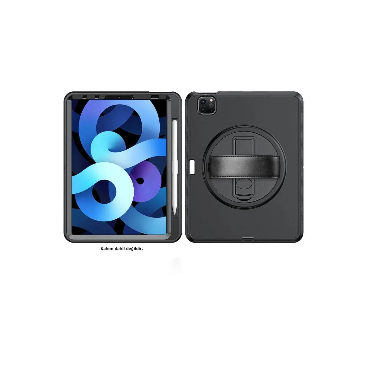 Apple İpad Pro 11 (2018) Kılıf Hand Strap Tablet Kılıfı - Siyah görsel 2