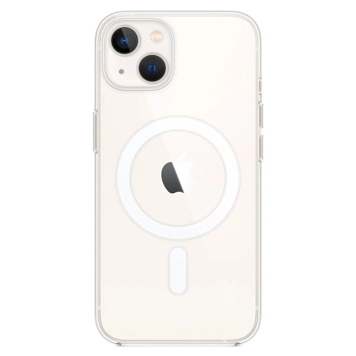 Apple İphone 14 Kılıf Magneticsafe Şeffaf Silikon - Şeffaf görsel 2