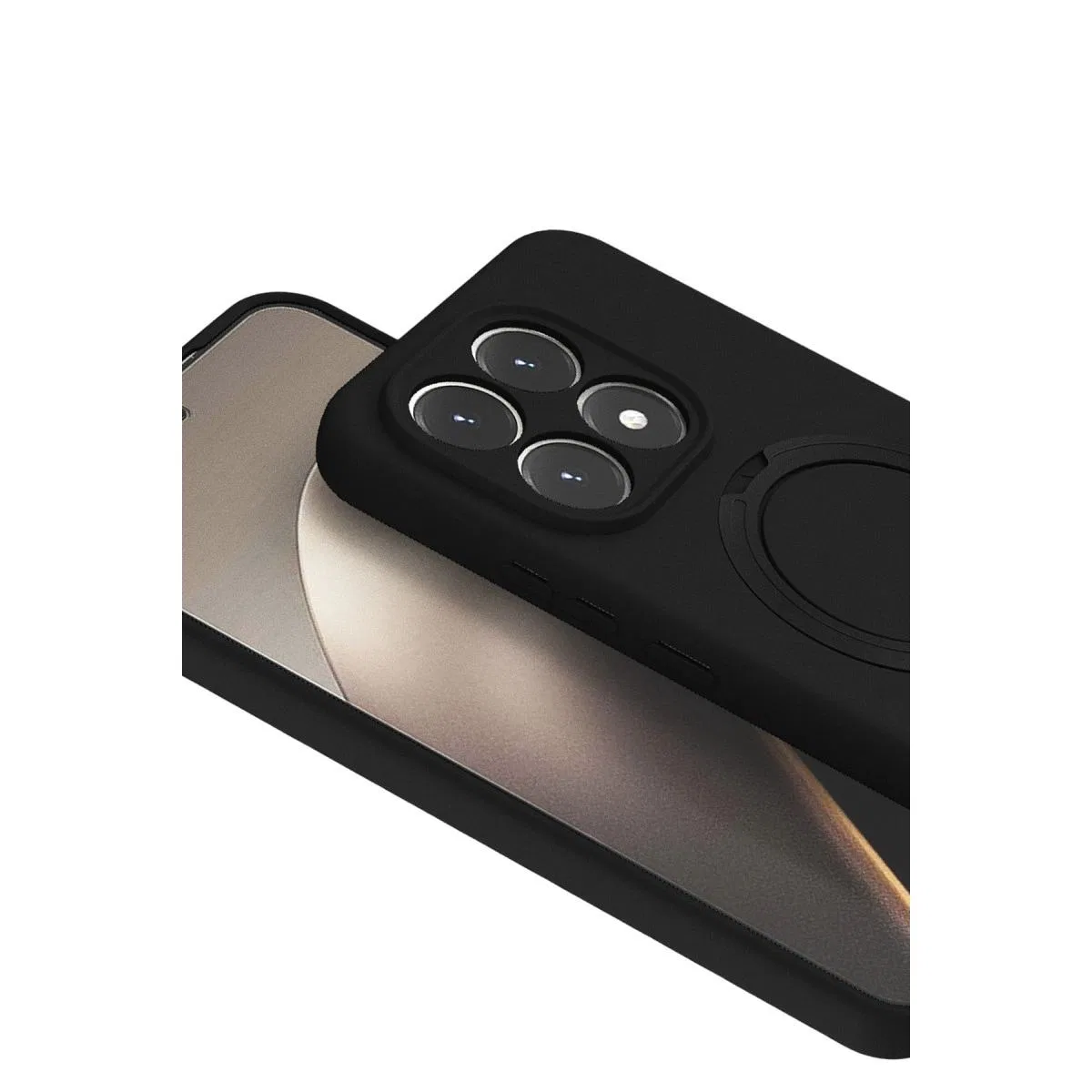 Xiaomi Mi 15t Regal Magsafe Standlı Kapak - Siyah görsel 2