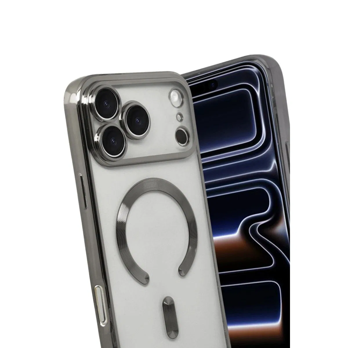 Apple İphone 17 Pro Kross Magneticsafe Kapak - Titan Gri görsel 3