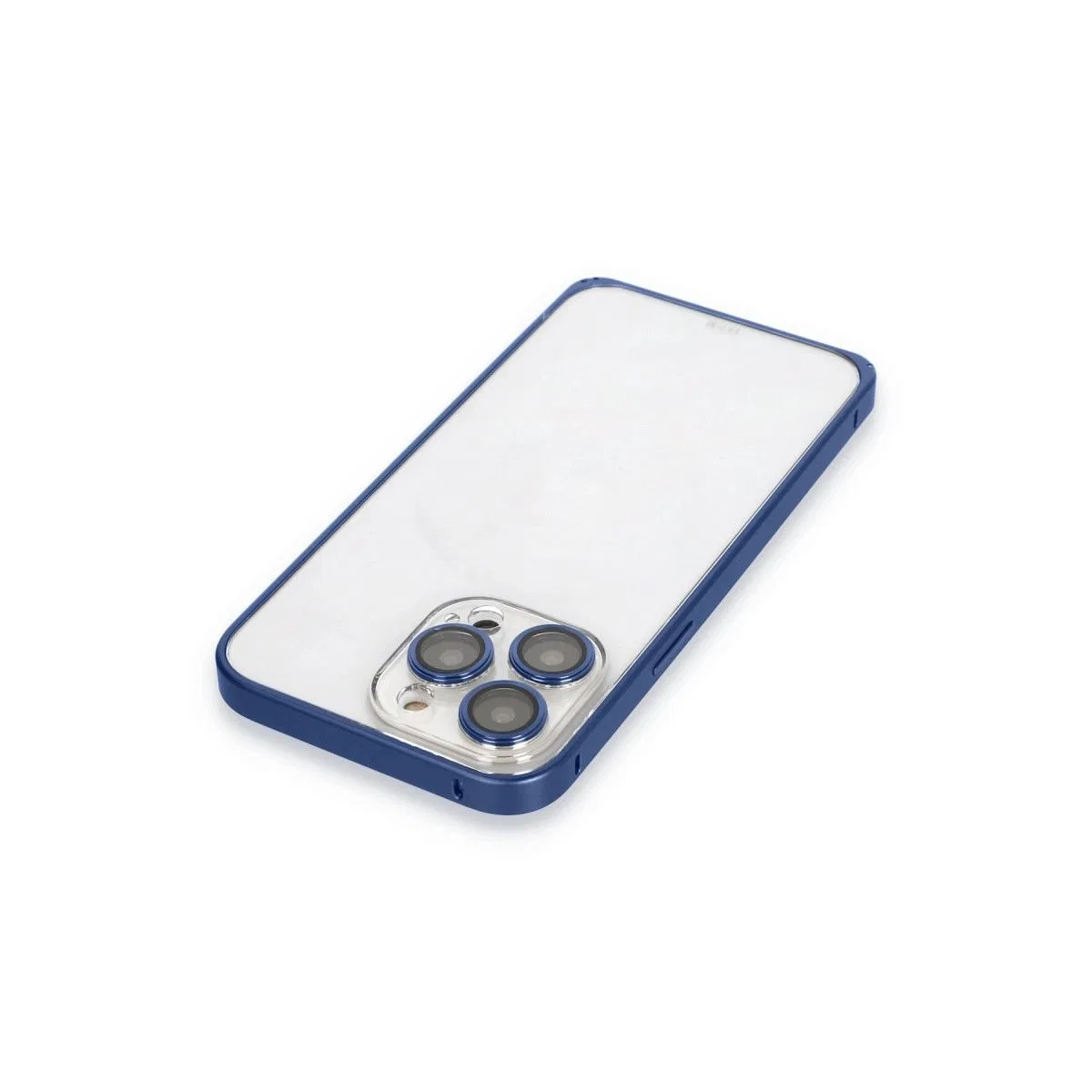 Joko Apple İphone 15 Pro Max Metal Bumper Mat Kapak - Lacivert görsel 4