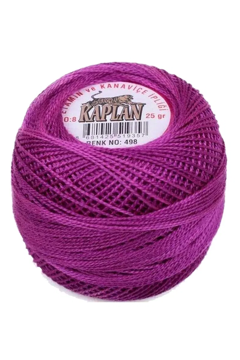 3 Adet Kaplan Etamin Ve Kanaviçe İpi 8 No Kod/Renk: 444 - 316 - 498 - Ryl görsel 4