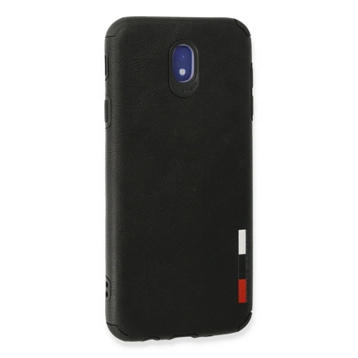 Samsung Galaxy J7 Pro / J730 Kılıf Loop Deri Silikon - Siyah görsel 3