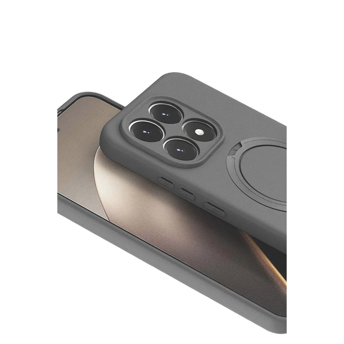 Xiaomi Mi 15t Regal Magsafe Standlı Kapak - Titan Gri görsel 2
