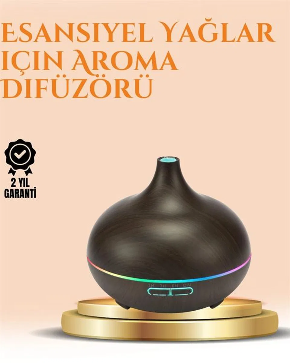550 Ml Ultrasonik Yağ Difüzörü Ve Soğuk Buhar Nemlendirici