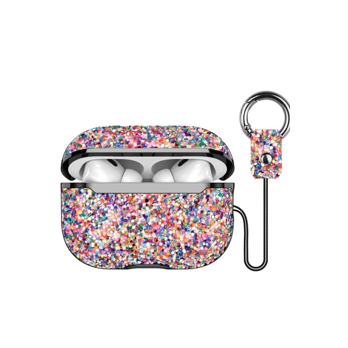 Onegif Apple Airpods 2 (2. nesil) Bright Simli Airpods Kapak - Gold