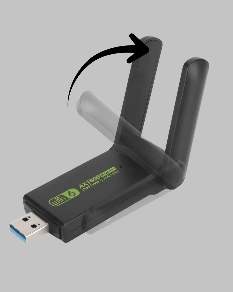 Dual Band USB WiFi Adaptör – 1200 Mbps Hız görsel 2
