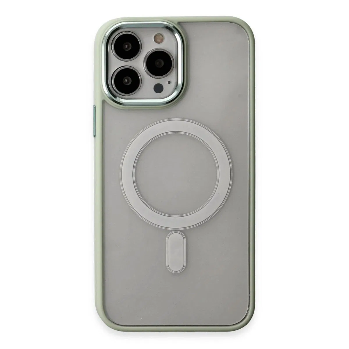 Apple İphone 15 Pro Max Kılıf Room Magneticsafe Silikon - Su Yeşili görsel 2
