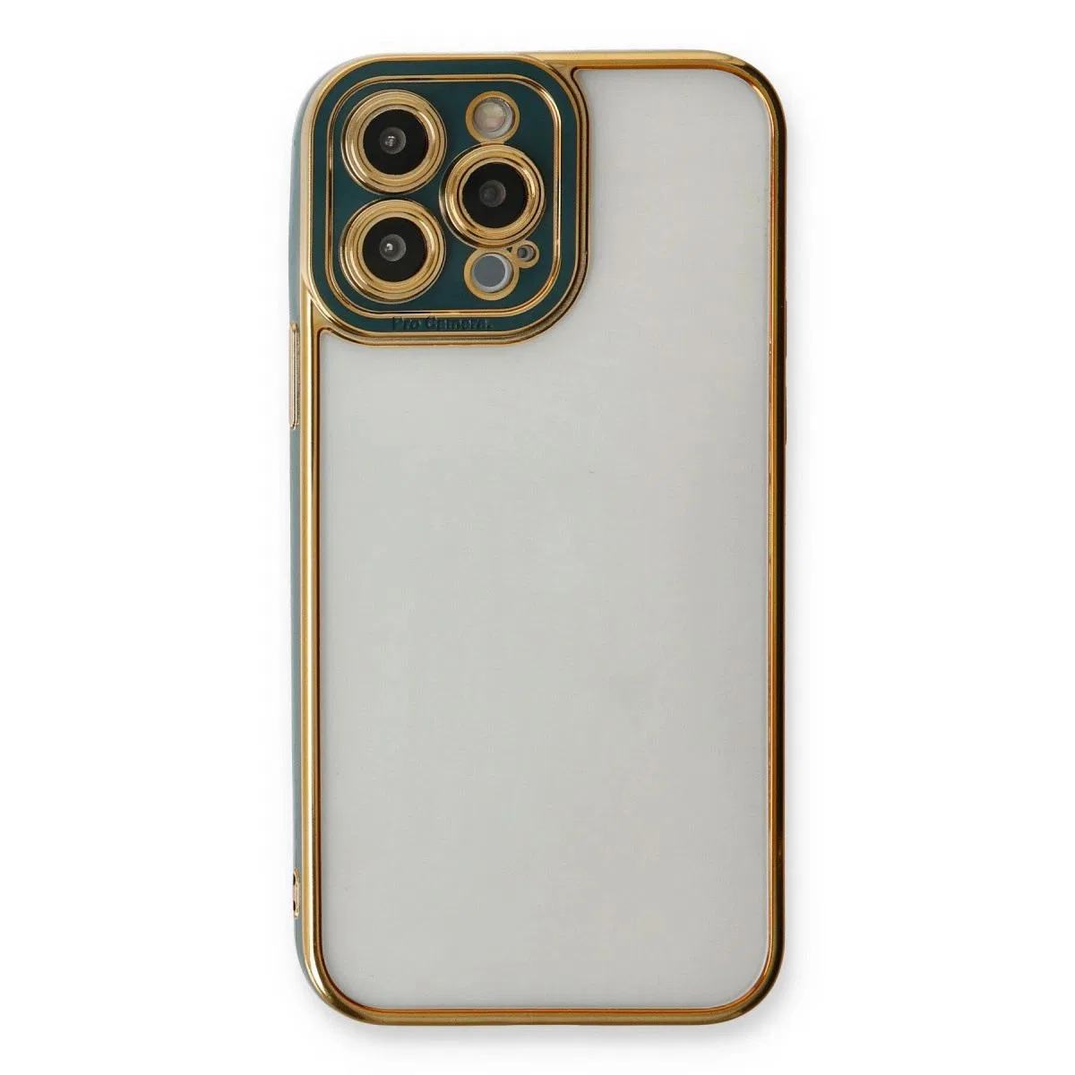Apple İphone 14 Pro Kılıf Liva Lens Silikon - Yeşil görsel 2