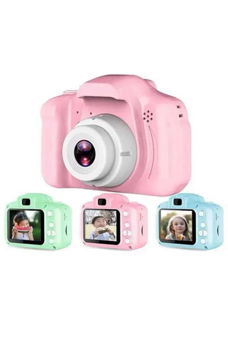 Çocuklara Özel Fotoğraf Ve Video Çeken Mini Çok Renkli Fotoğraf Makinesi görsel 3