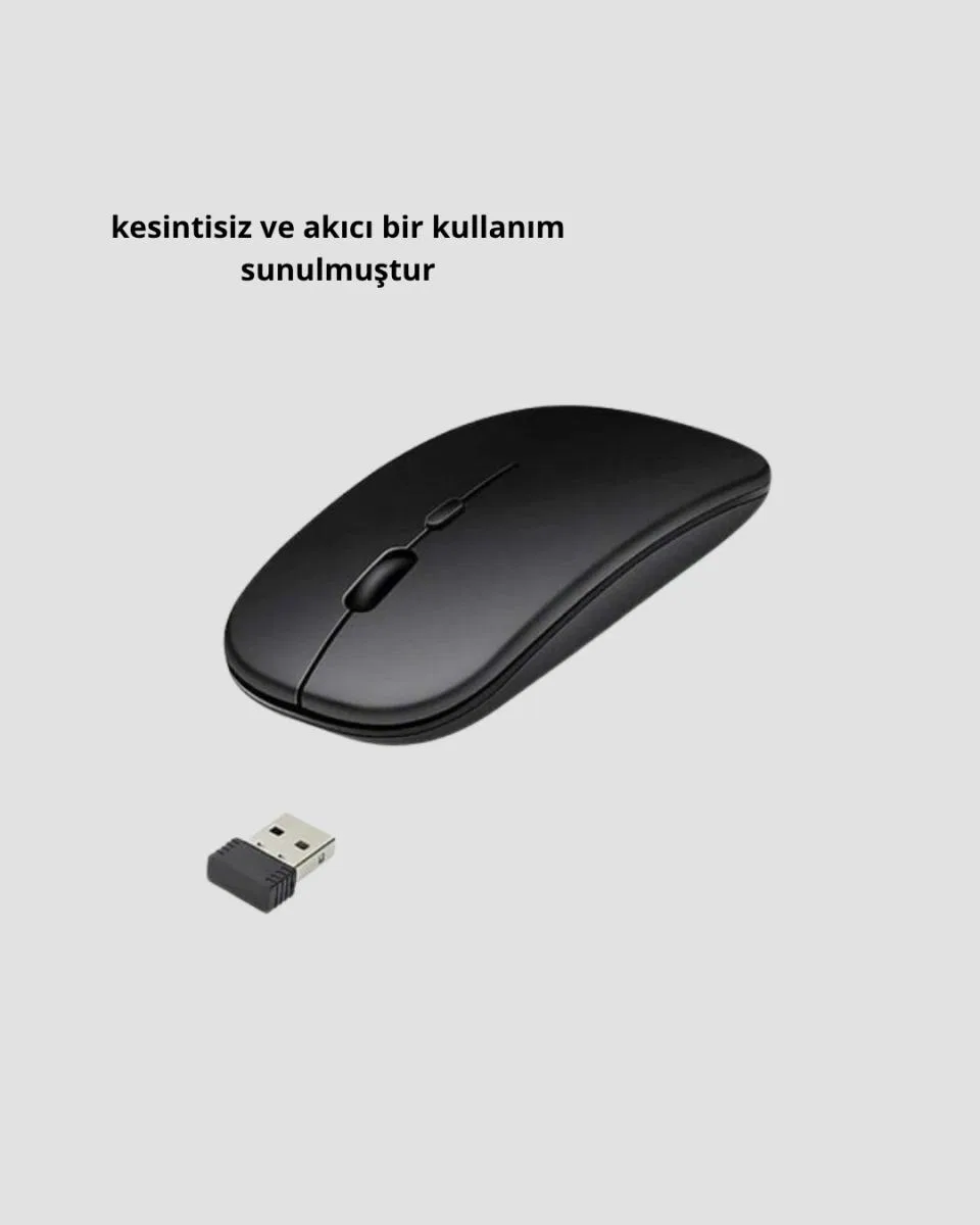Kablosuz Mouse – Gelişmiş Optik Sensör, Profesyonel Ve Oyun Kullanımına Uygun görsel 4
