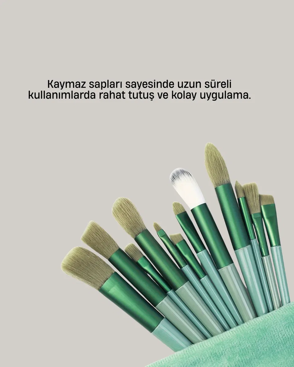 Profesyonel Makyaj Fırça Seti Yumuşak Kıllı Taşınabilir Çantalı görsel 5